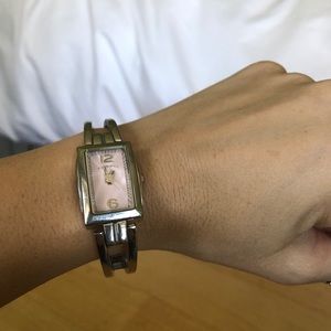 Stainless Steel/Pink Fossil Watch